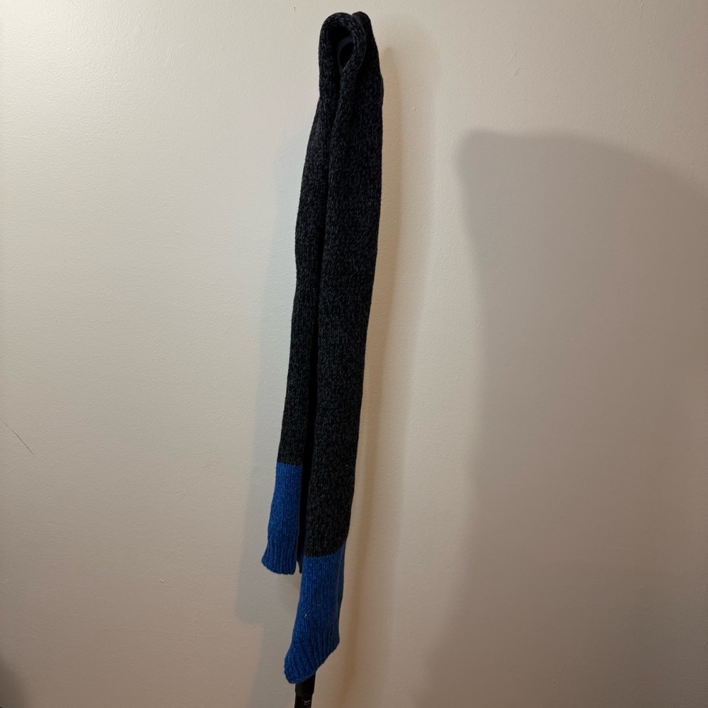 Paul Smith Blue and Black Knit Scarf